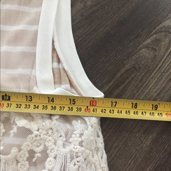 Anthropologie lace striped tank top - Picture 6 of 7